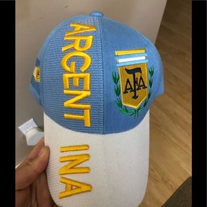 Blue Argentina soccer cap